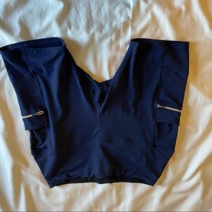 Blue athletic shorts. XXL. Women’s